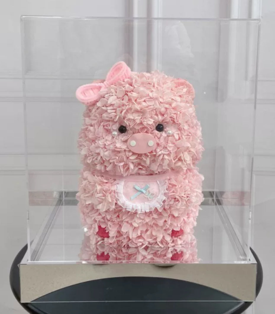 Lulu豬 繡球永生花