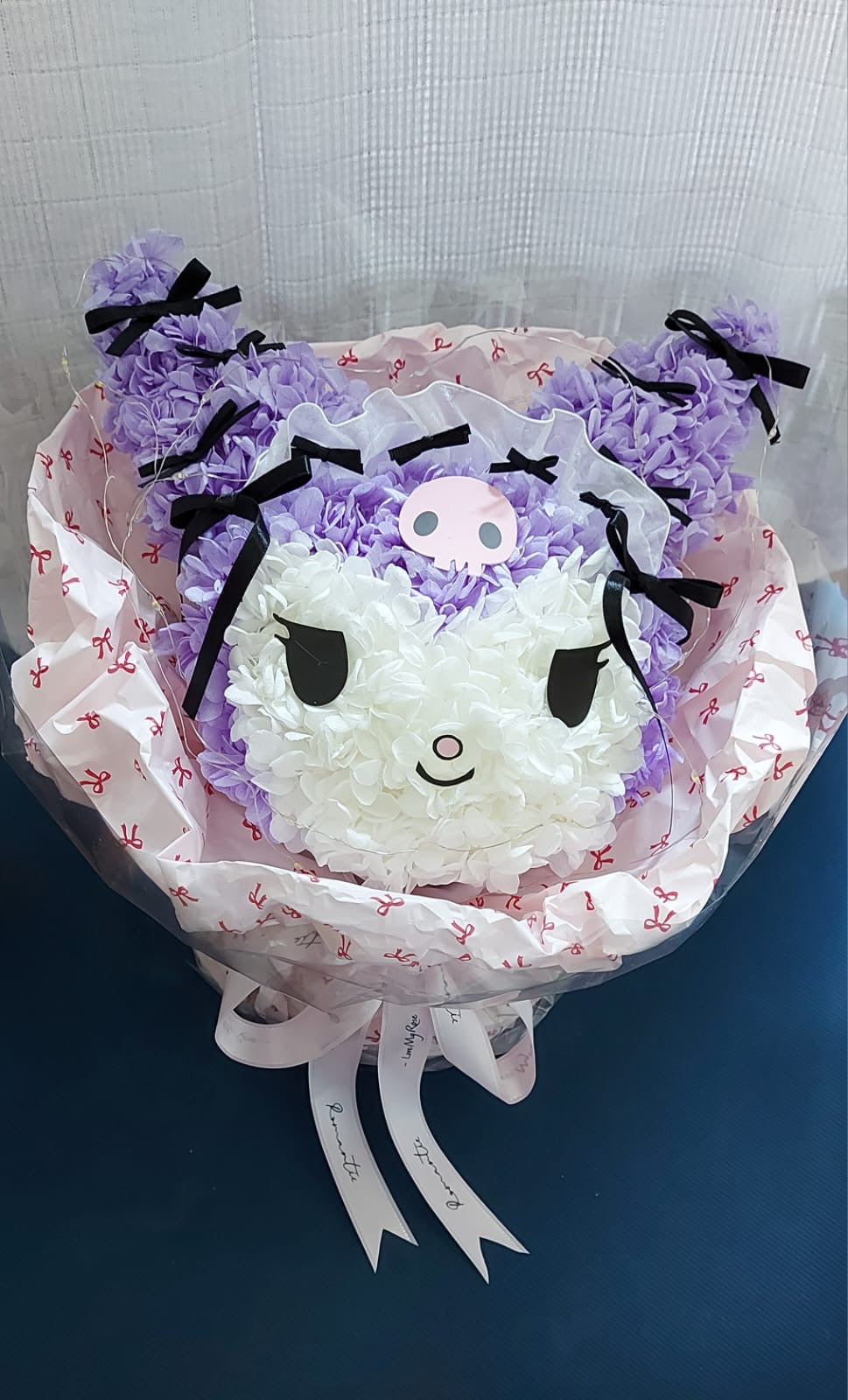 獨家自創卡通永生花花束 - Kuromi