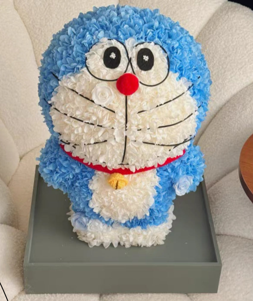 哆啦A夢 繡球永生花