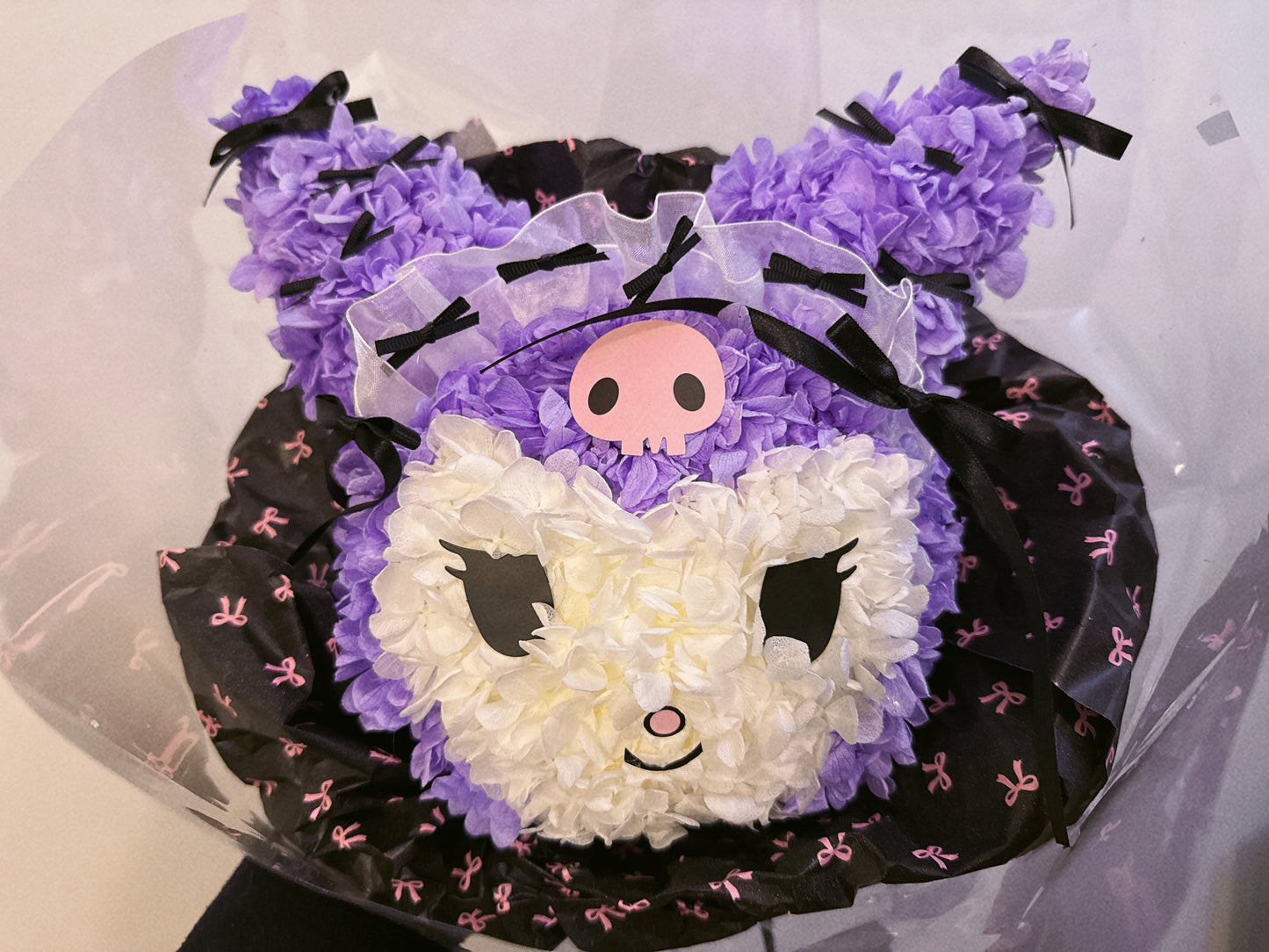 獨家自創卡通永生花花束 - Kuromi