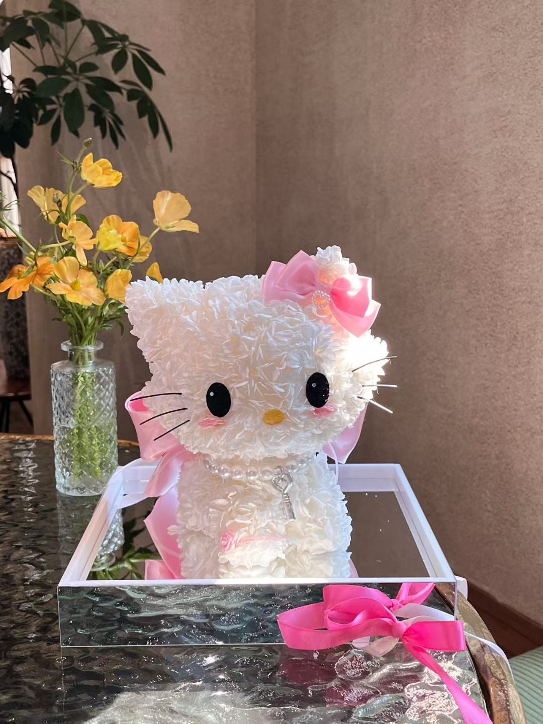 Hello Kitty 繡球永生花