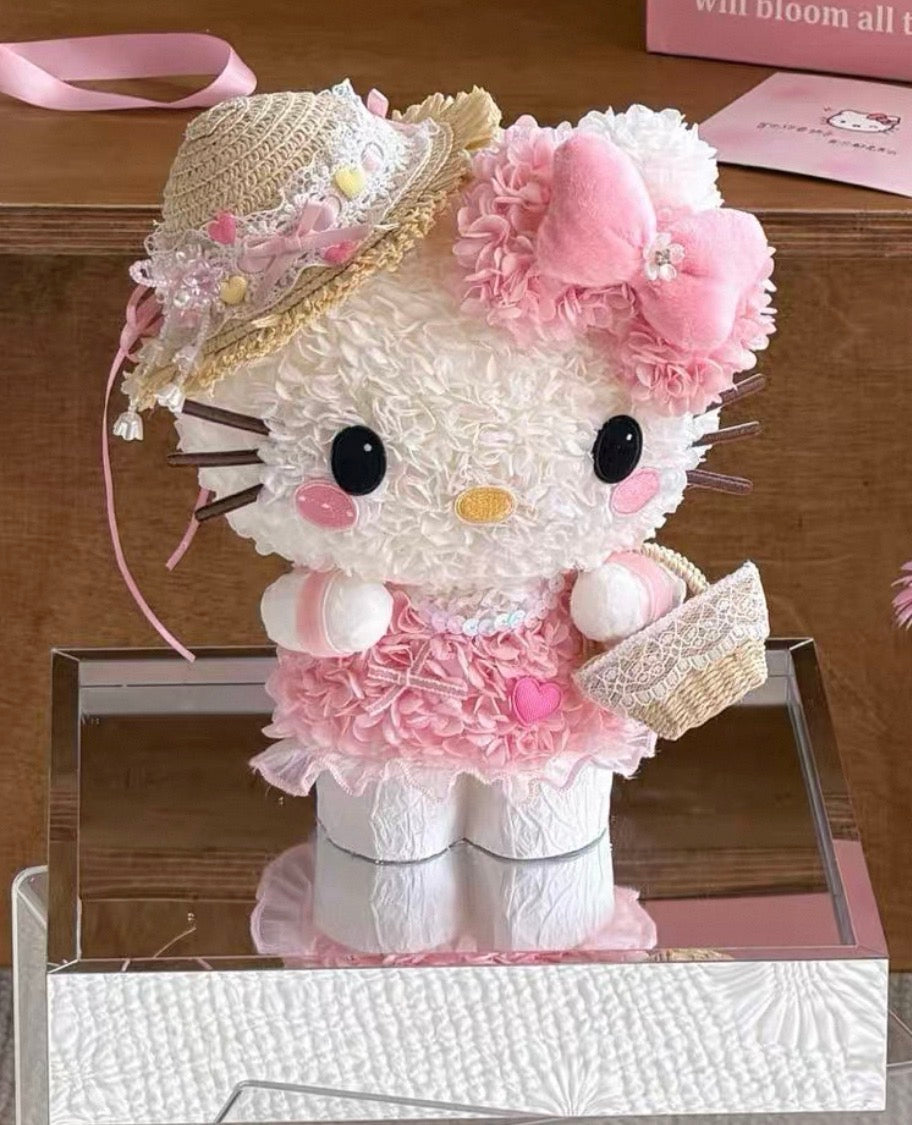 Hello Kitty 繡球永生花