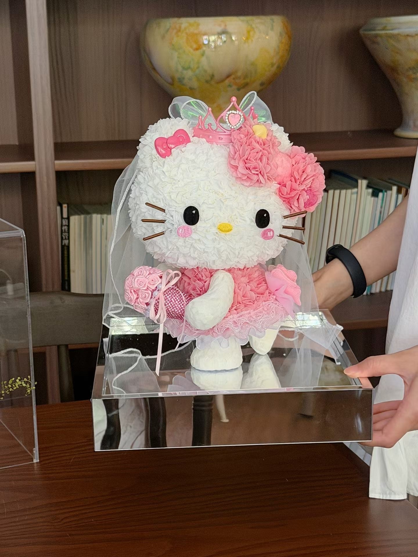 Hello Kitty 繡球永生花