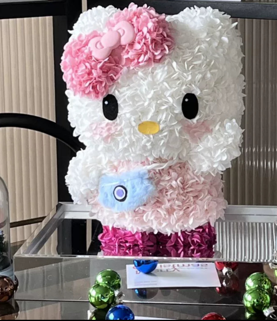 Hello Kitty 繡球永生花