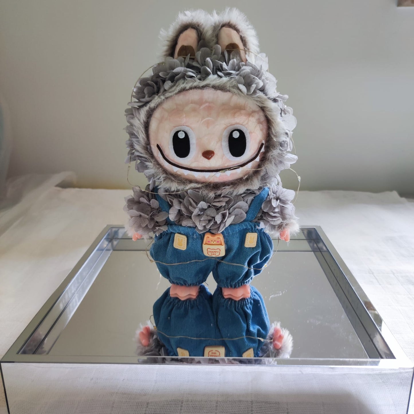 Labubu 繡球永生花