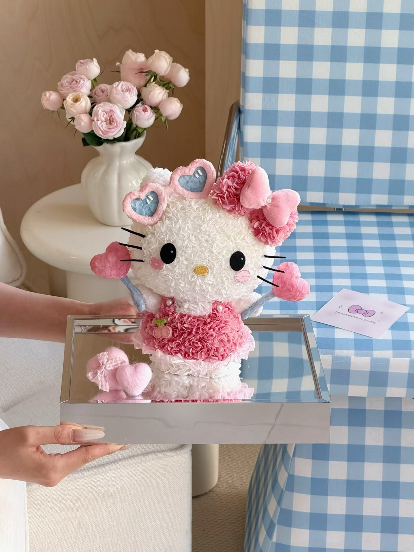 Hello Kitty 繡球永生花