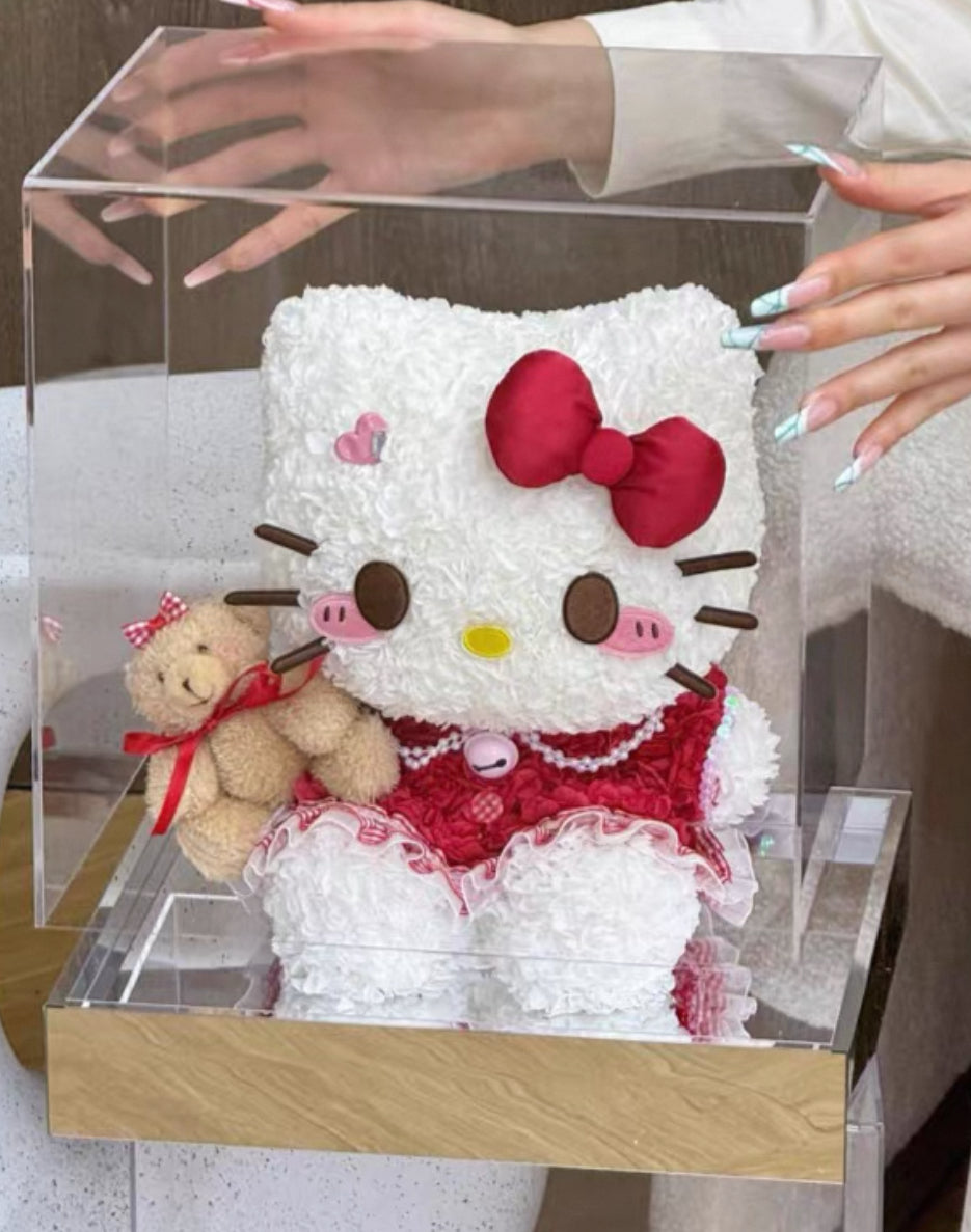 Hello Kitty 繡球永生花