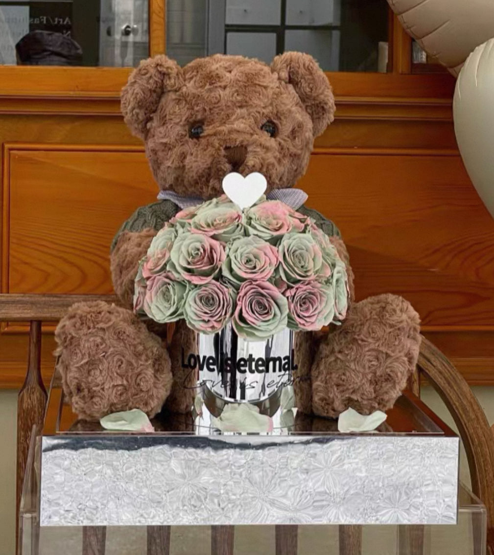 Teddy Bear 繡球永生花 (6色)