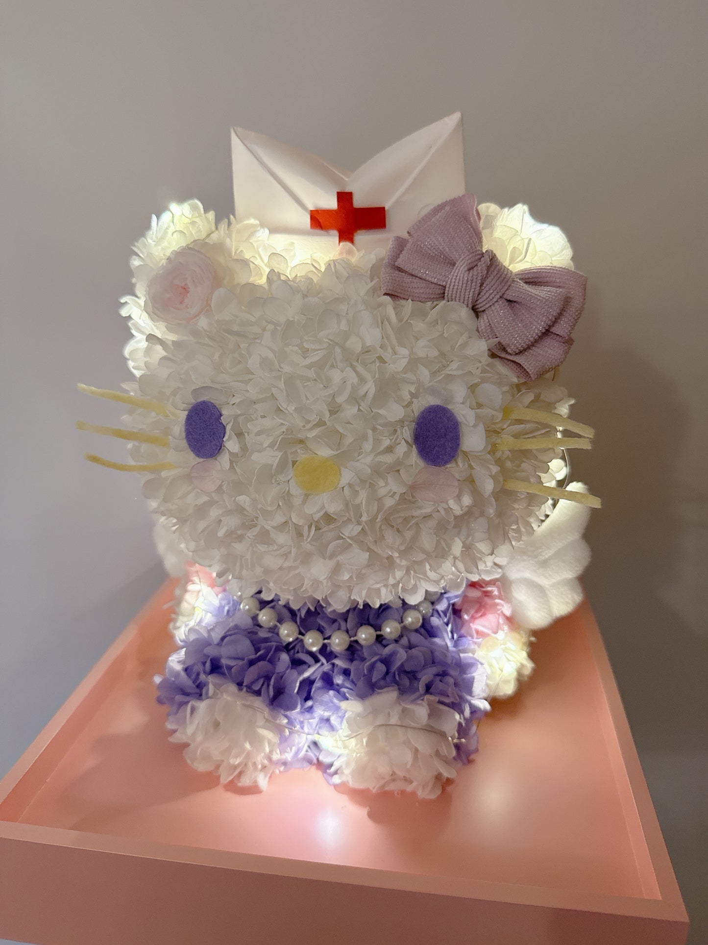 Hello Kitty 繡球永生花