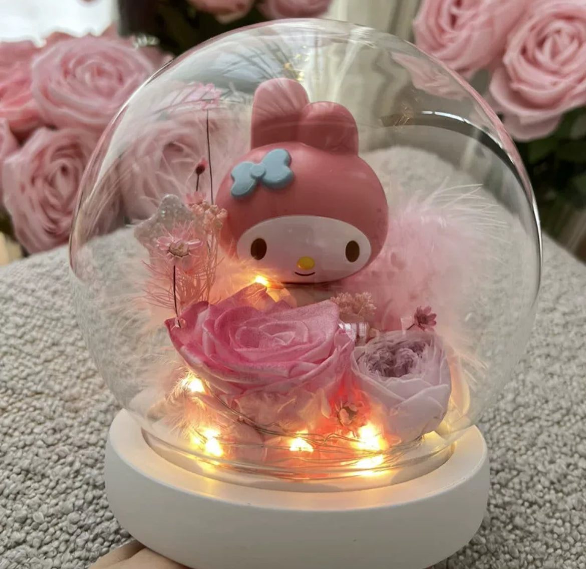 My Melody 永生花波波擺設