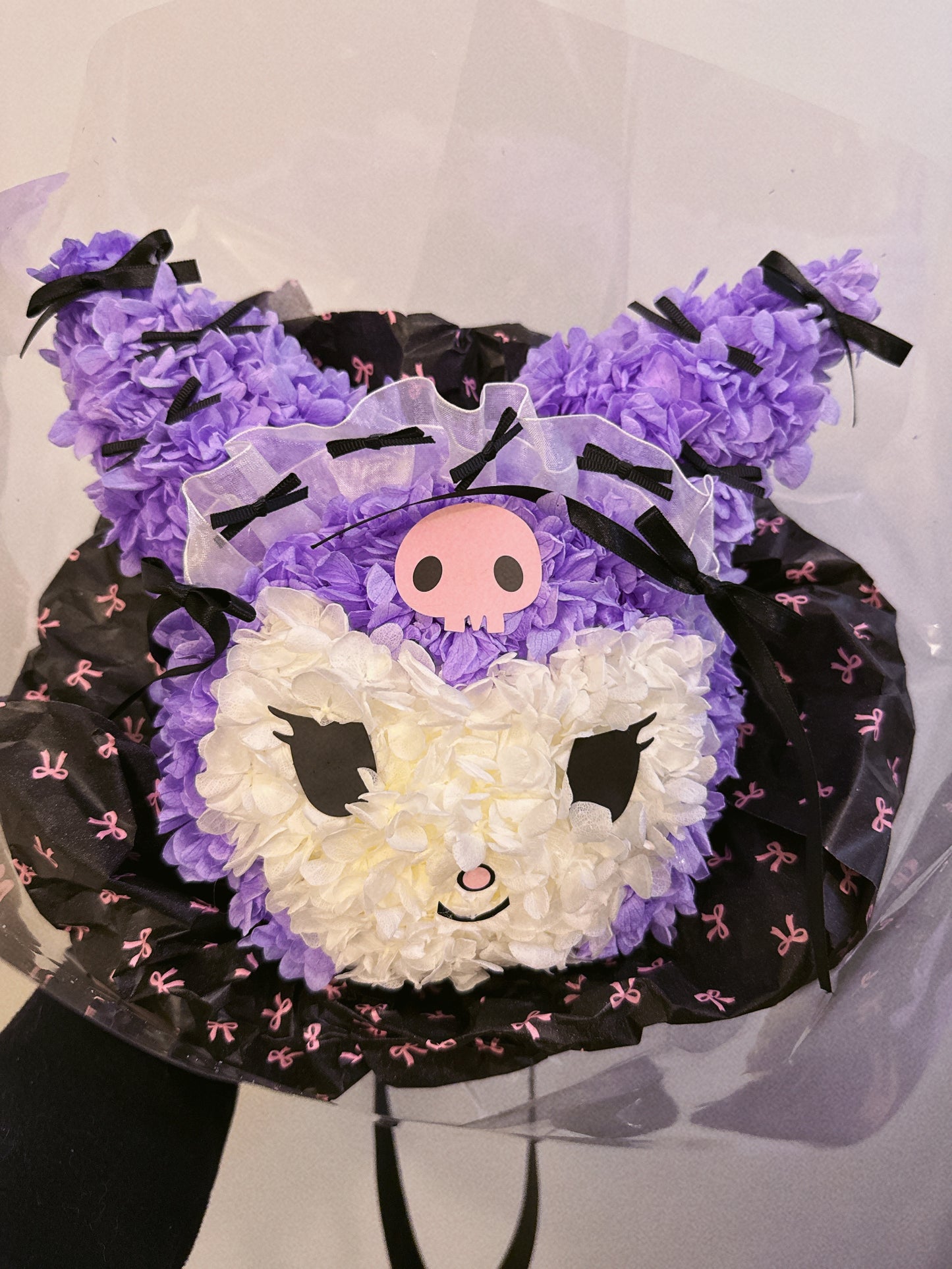 獨家自創卡通永生花花束 - Kuromi