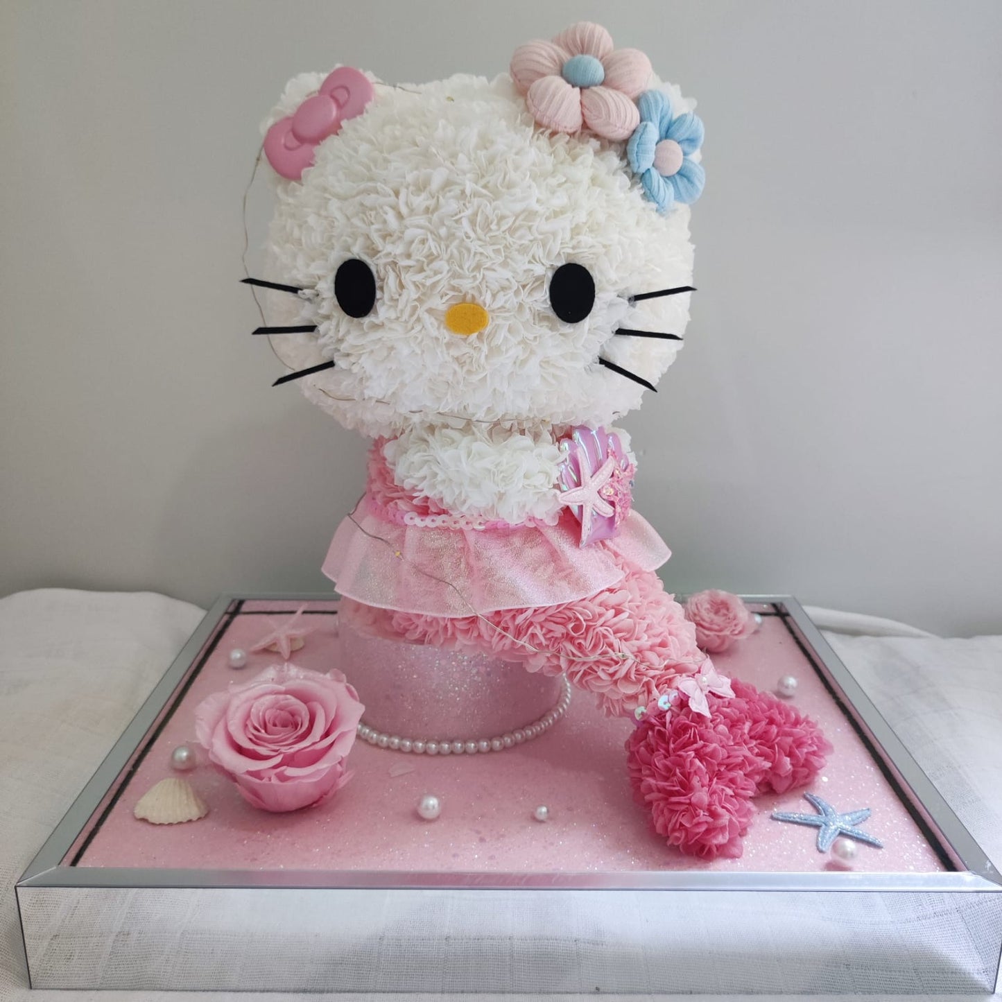 Hello Kitty 繡球永生花