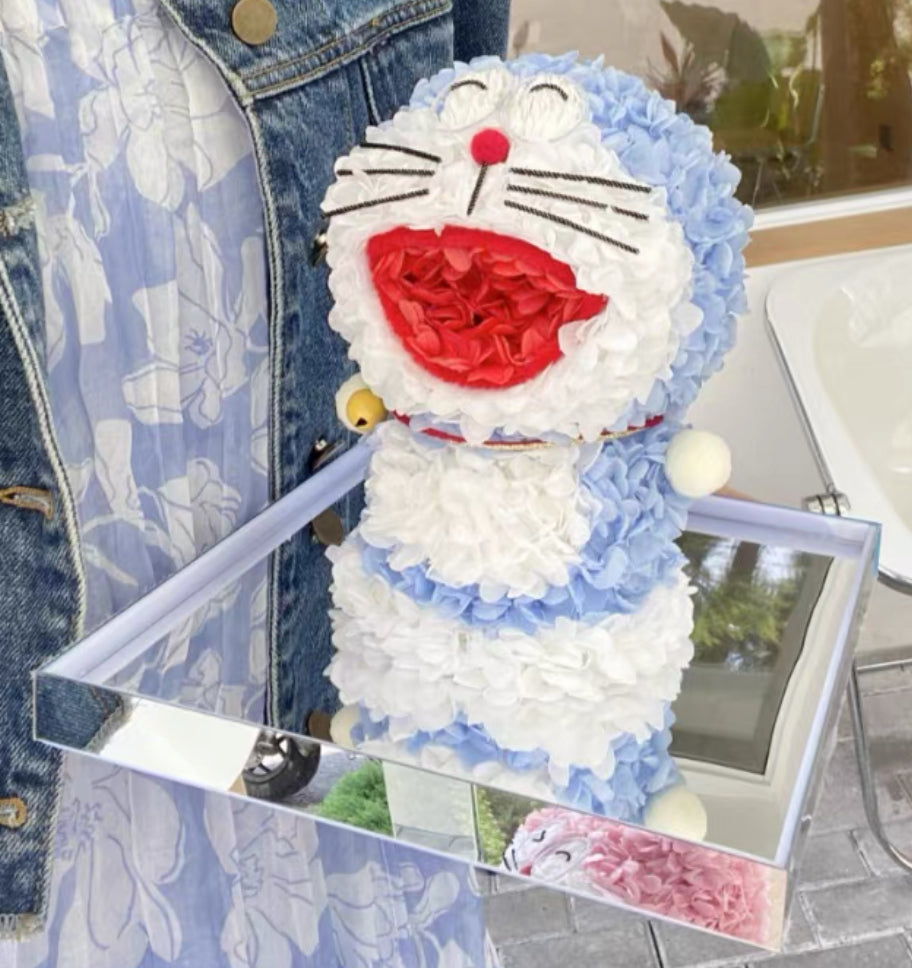 哆啦A夢 繡球永生花