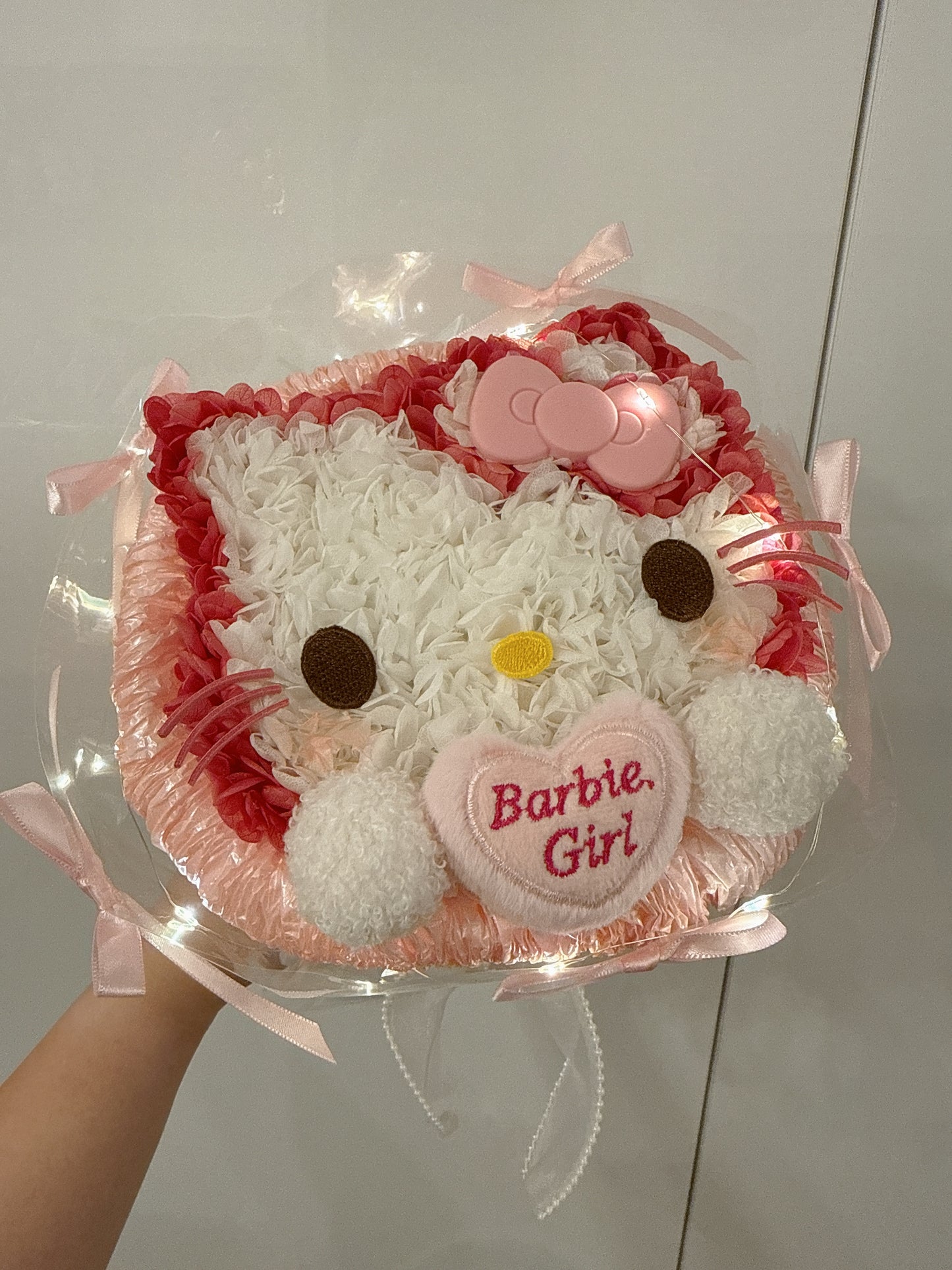 Hello Kitty 繡球永生花花束