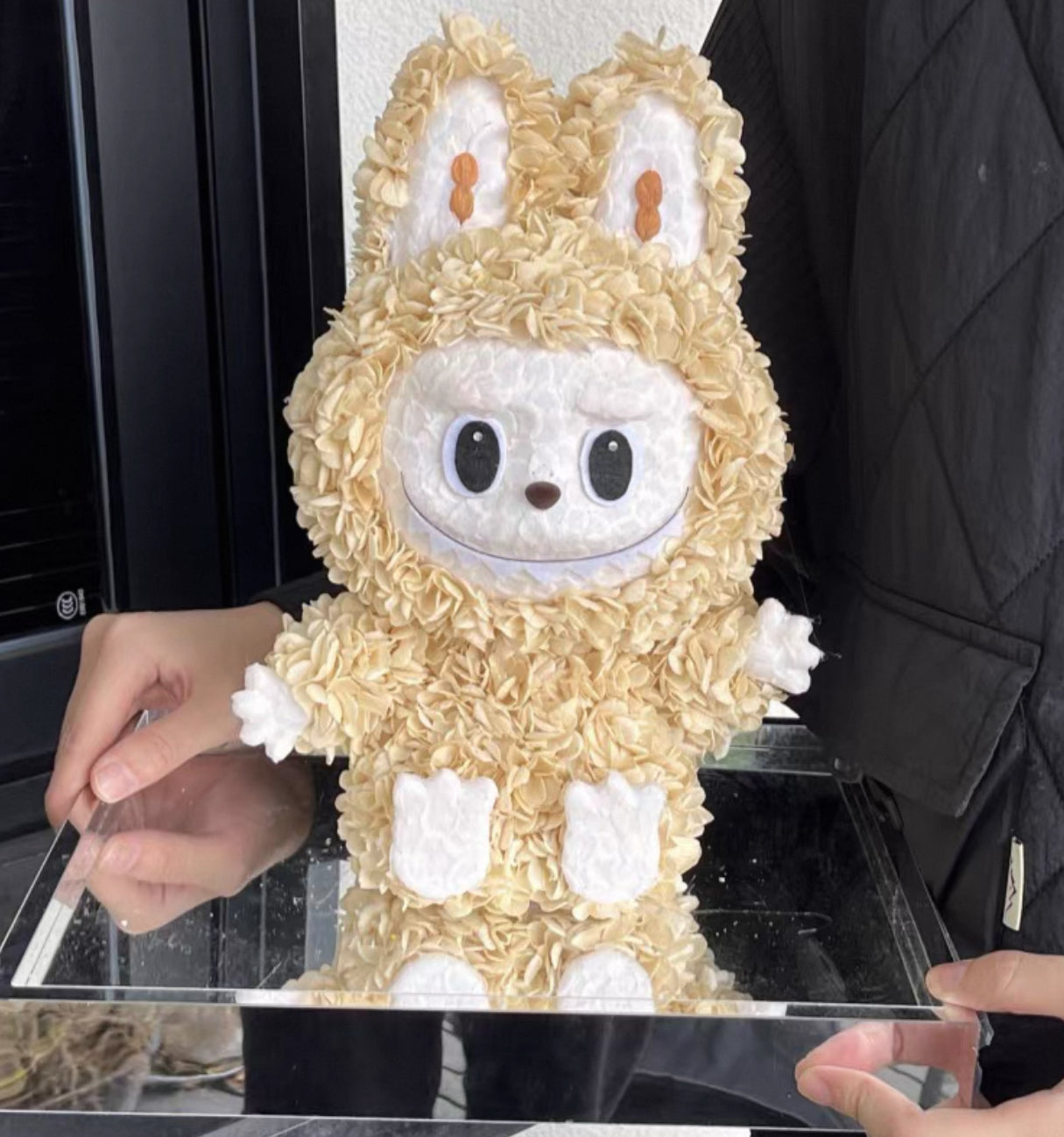 Labubu 繡球永生花