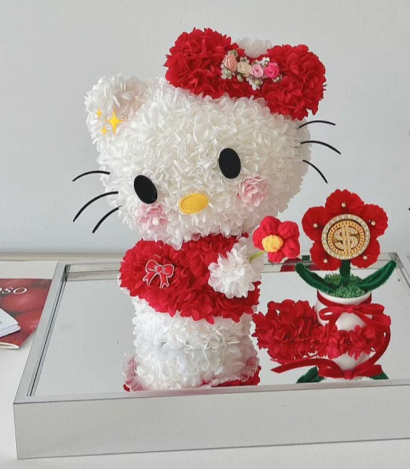 Hello Kitty 繡球永生花