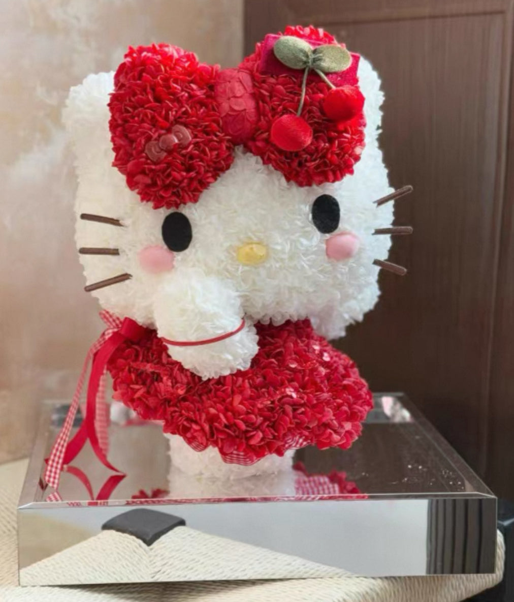 Hello Kitty 繡球永生花