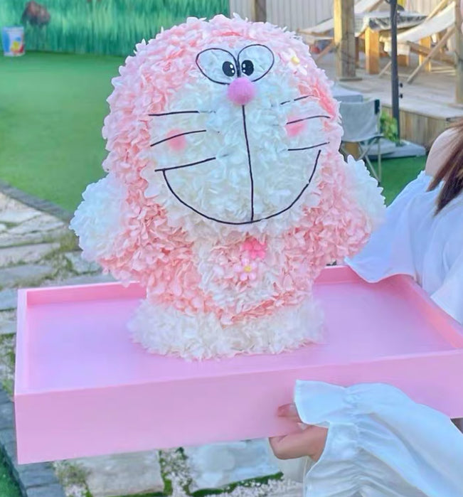 哆啦A夢 繡球永生花