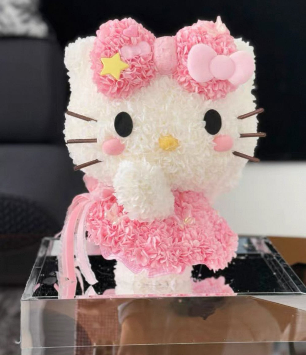 Hello Kitty 繡球永生花