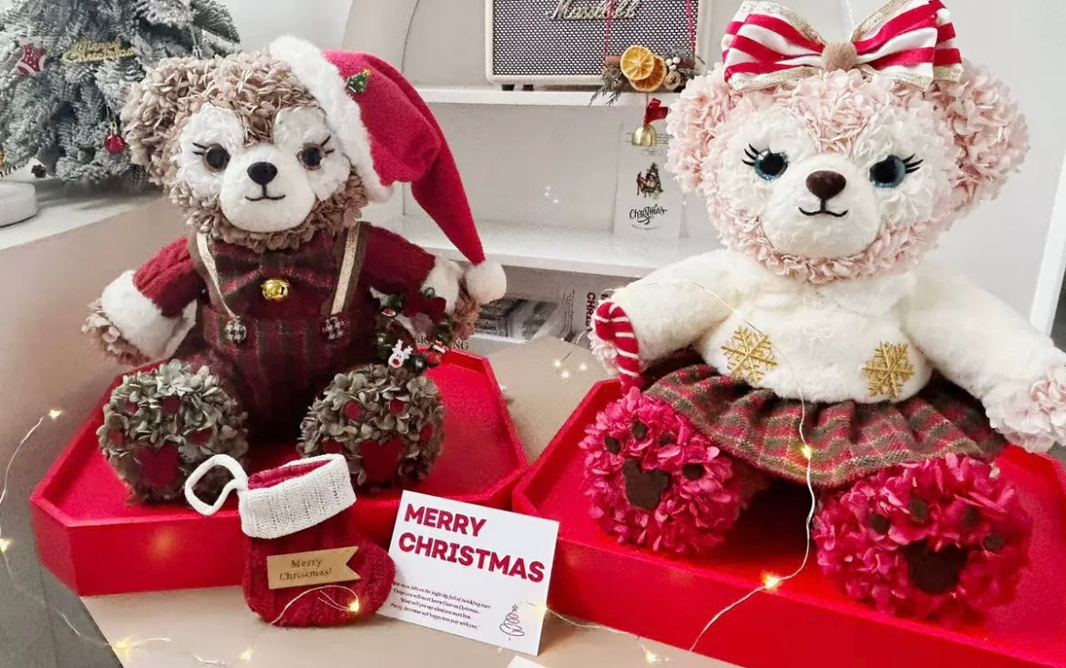 (聖誕限定) Duffy & LinaBell 情侶永生花