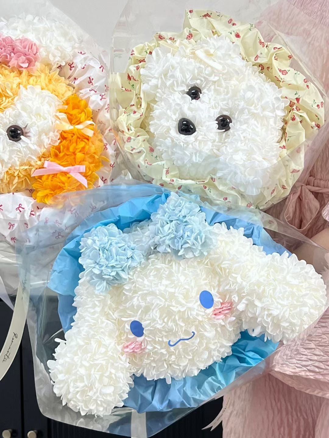 獨家自創卡通永生花花束 - 玉貴狗