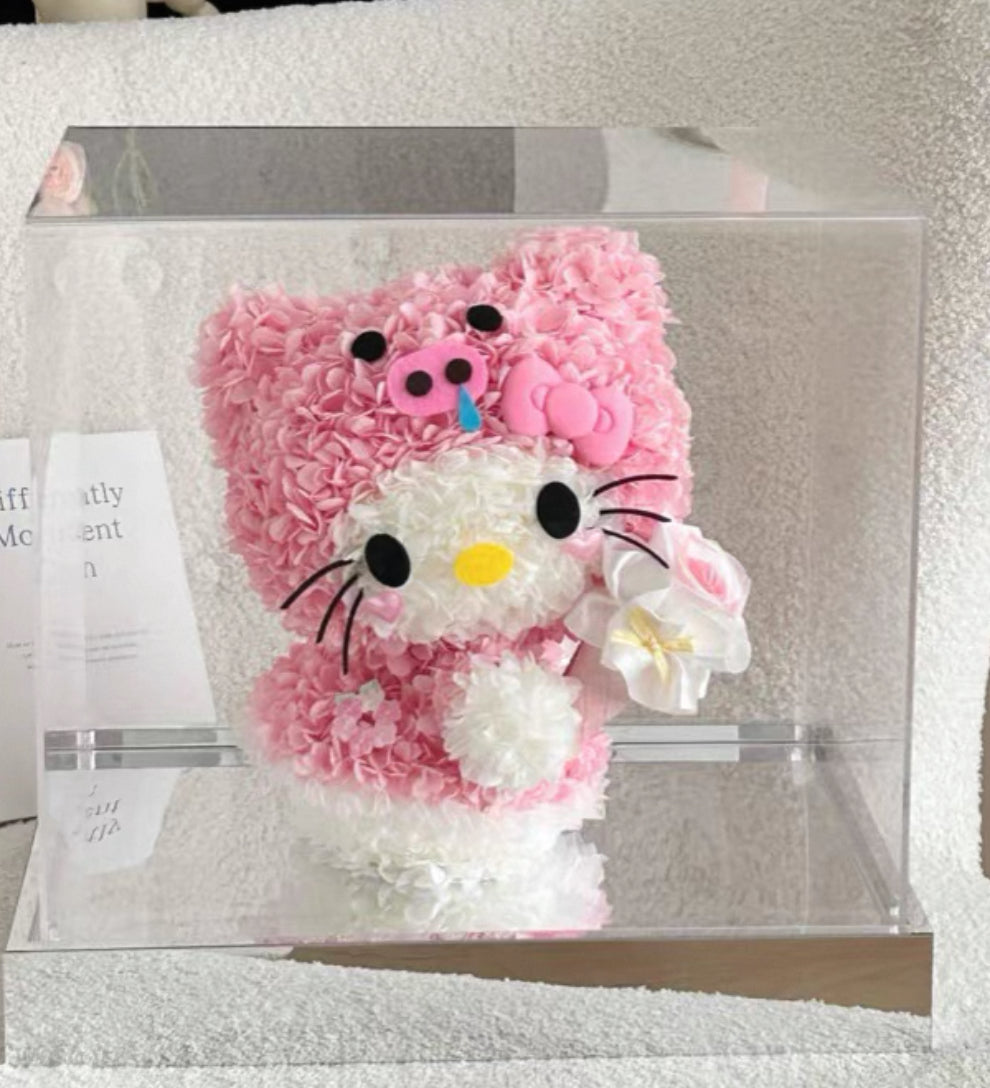 Hello Kitty 繡球永生花