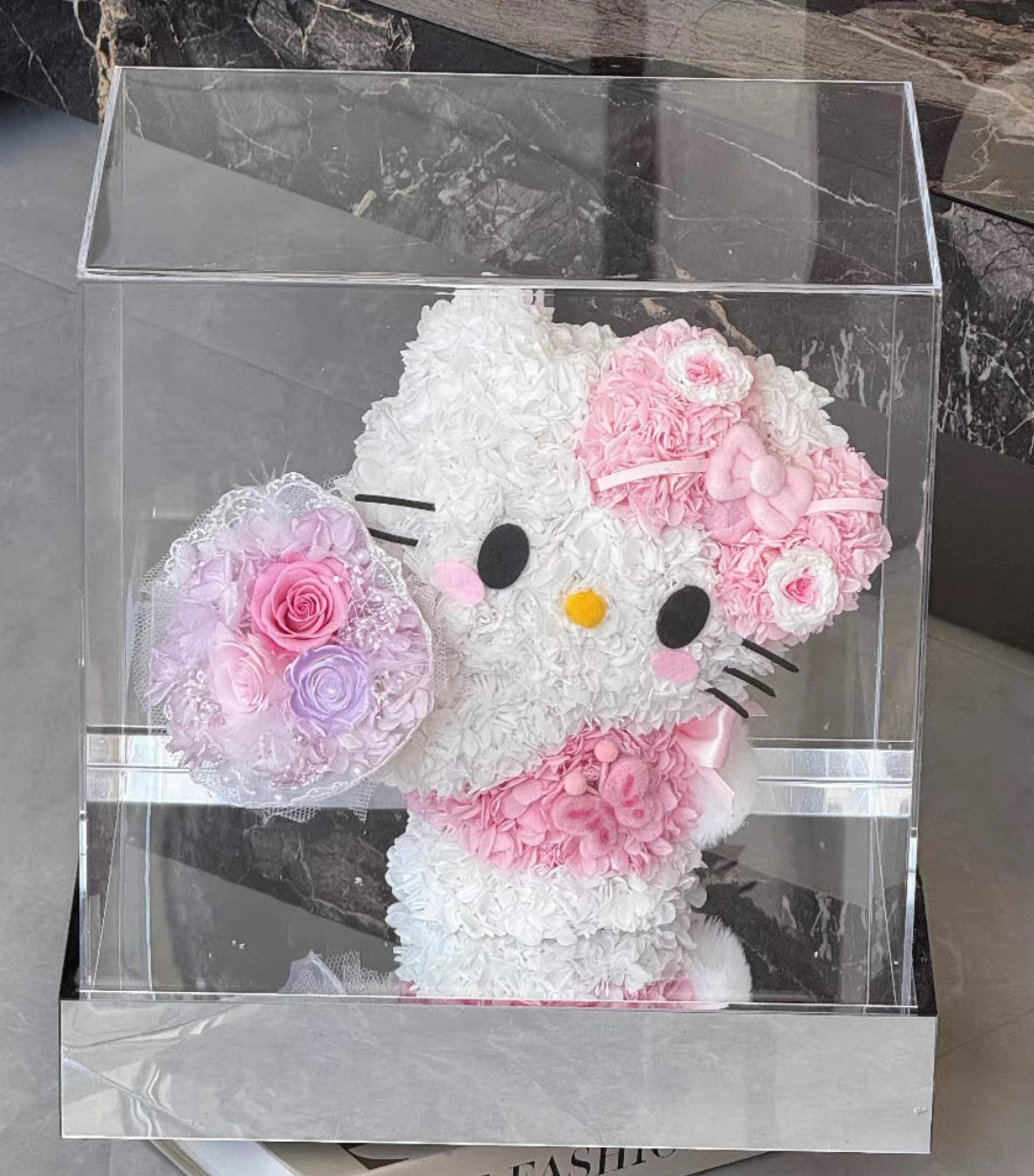 Hello Kitty 繡球永生花