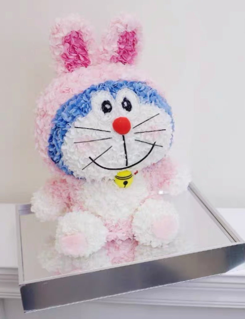 哆啦A夢 繡球永生花