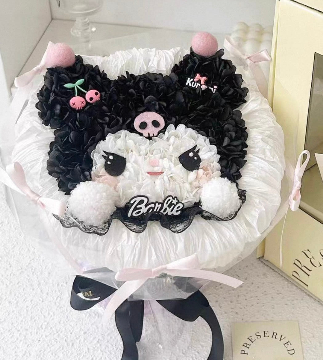 Kuromi 繡球永生花花束