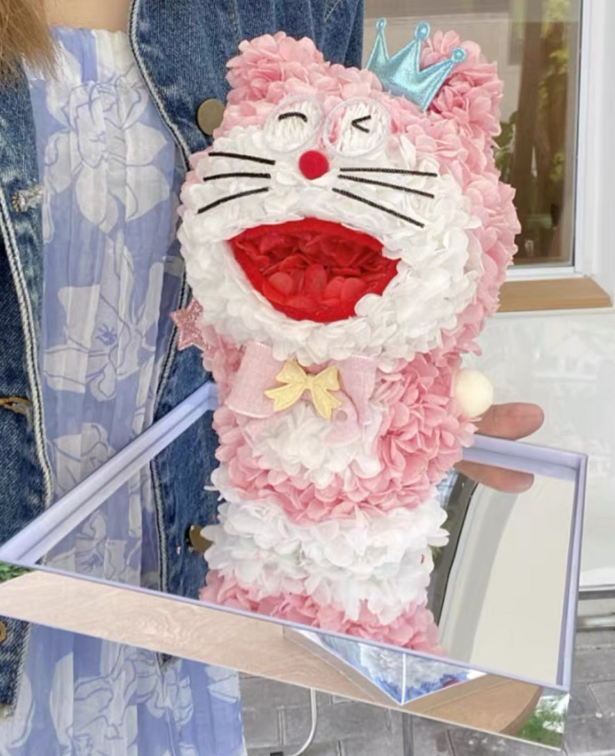 哆啦A夢 繡球永生花