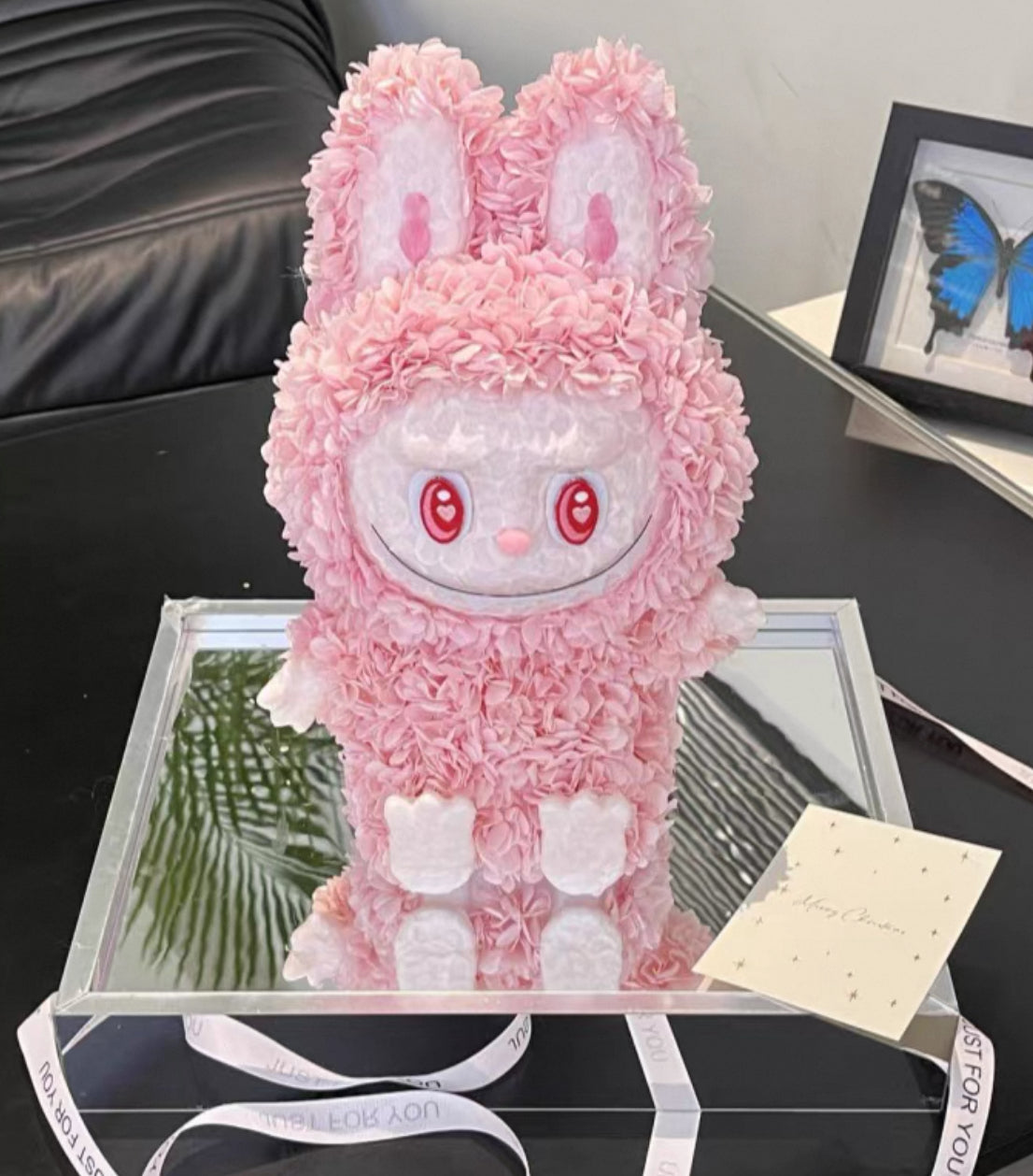 Labubu 繡球永生花