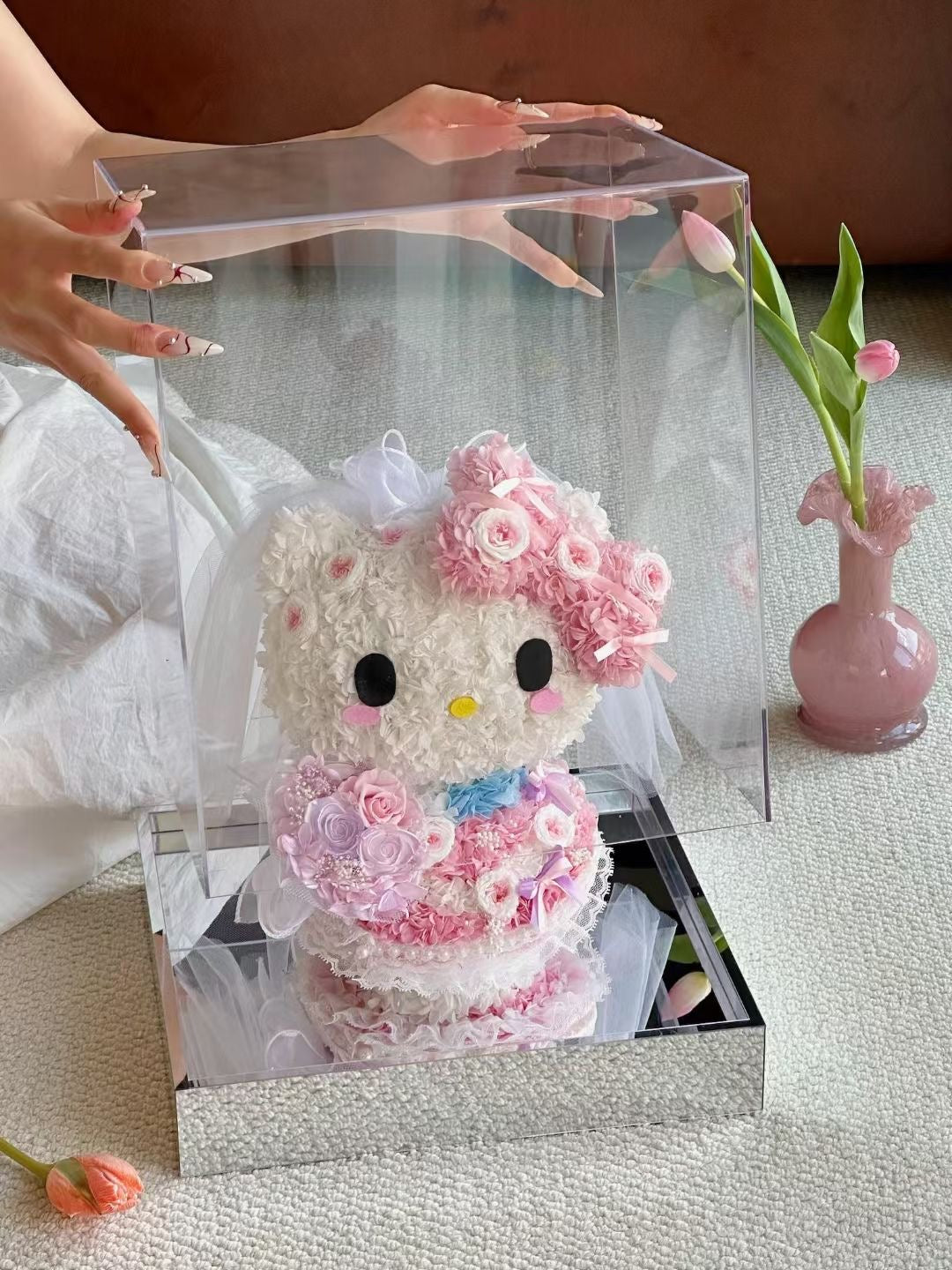Hello Kitty 繡球永生花 (求婚)
