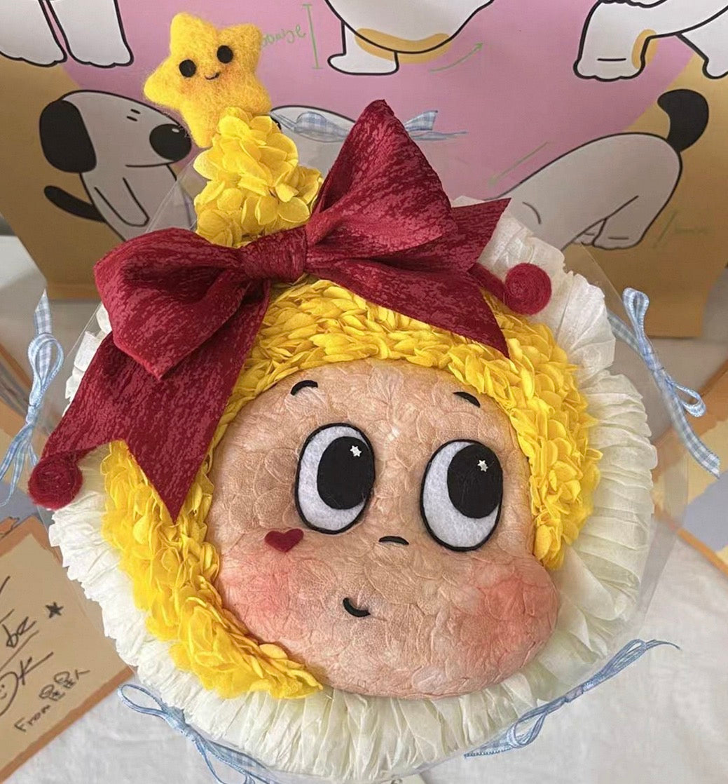 星星人 繡球永生花花束