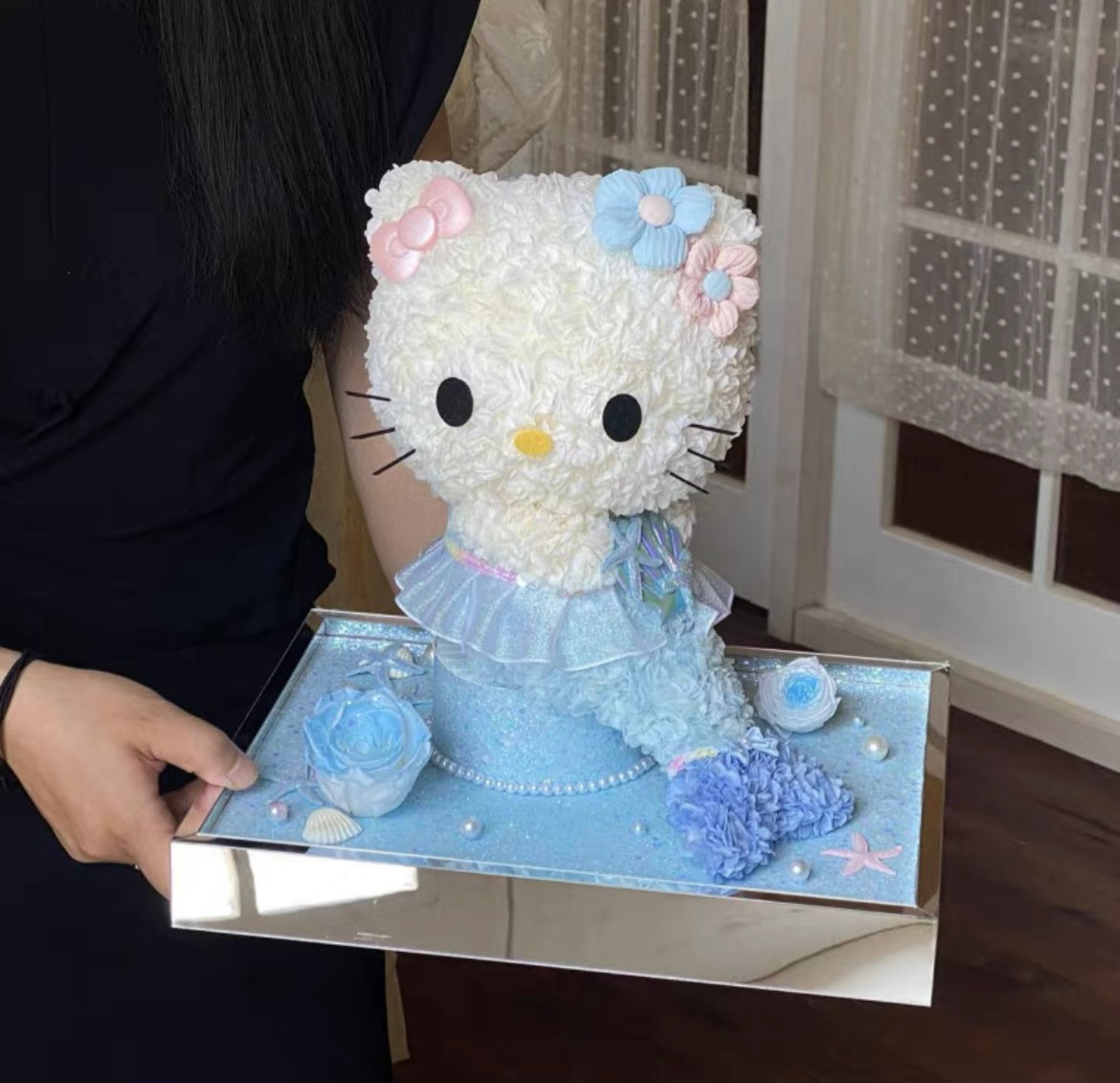 Hello Kitty 繡球永生花