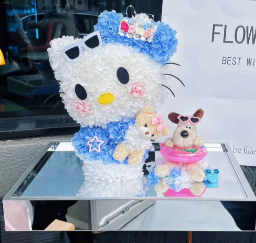 Hello Kitty 繡球永生花