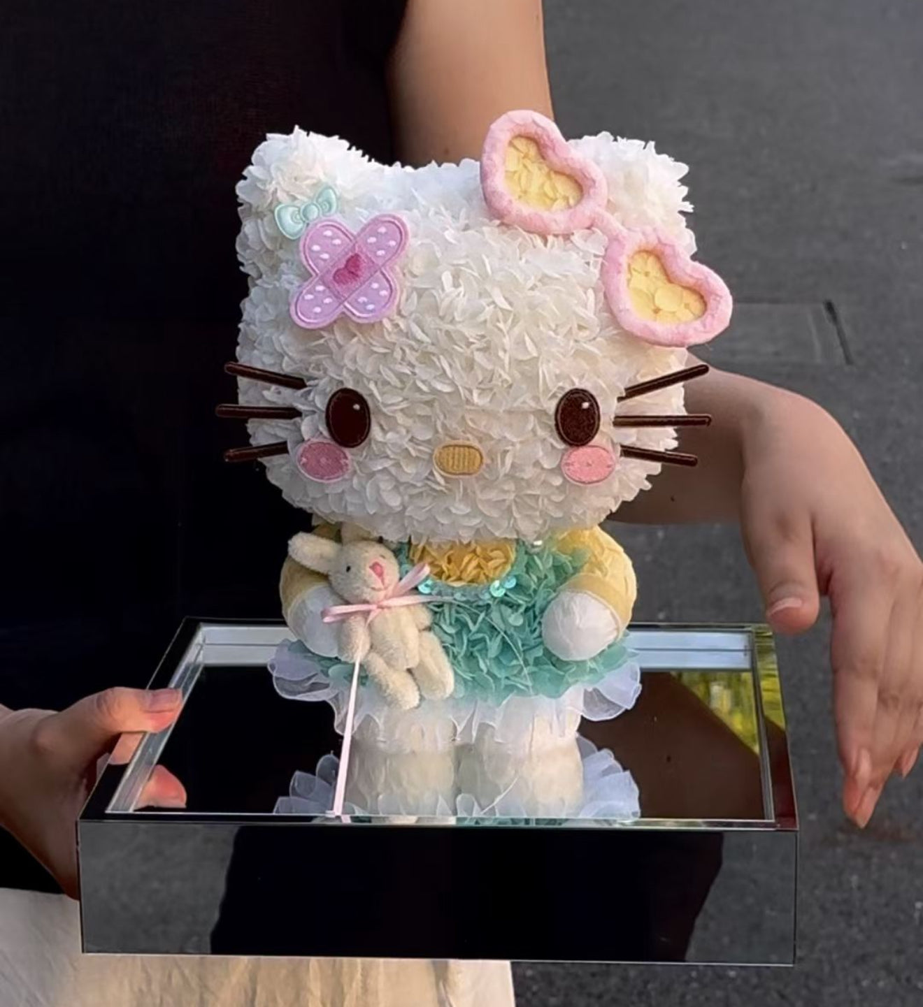 Hello Kitty 繡球永生花