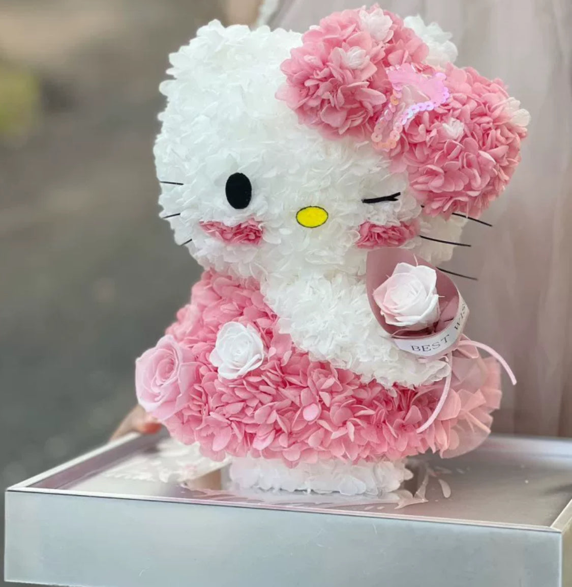 Hello Kitty 繡球永生花