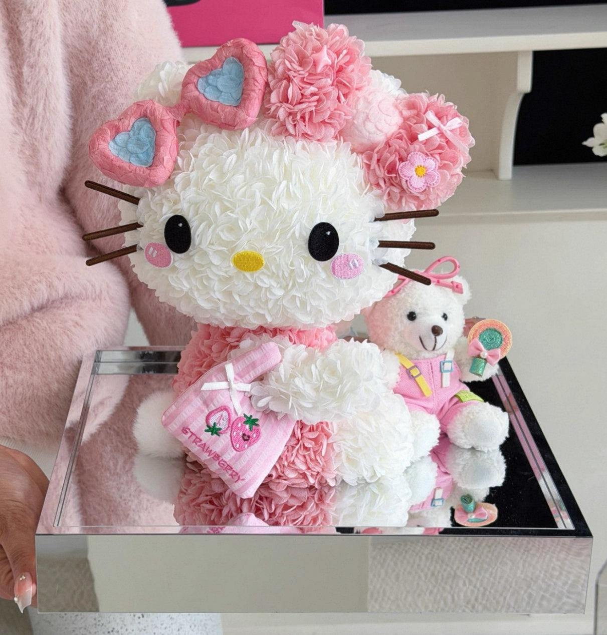 Hello Kitty 繡球永生花 (2色)