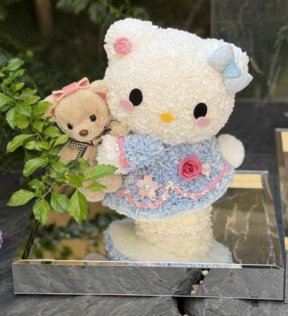 Hello Kitty 繡球永生花
