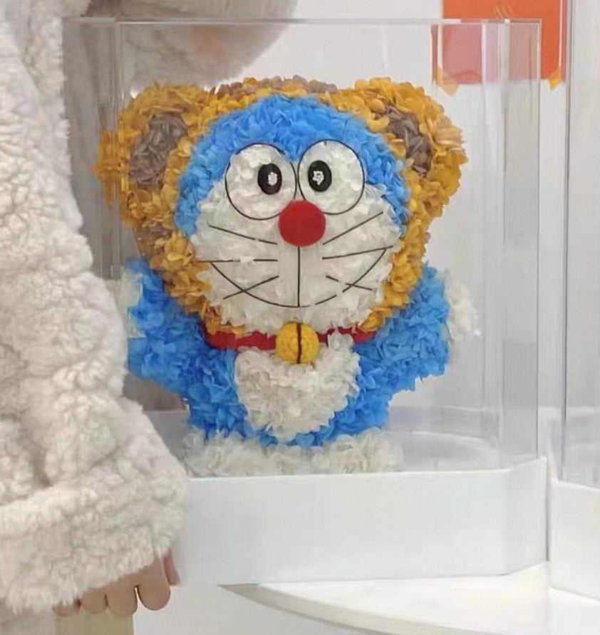 哆啦A夢 繡球永生花