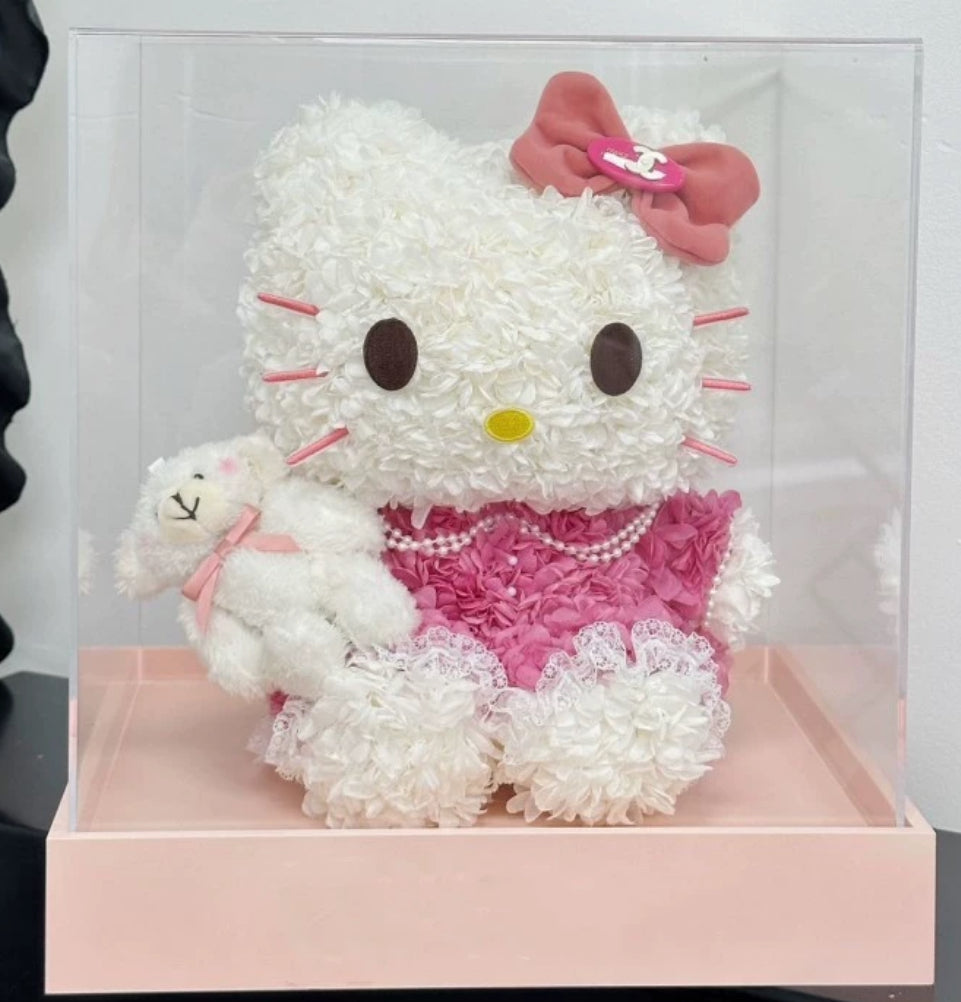 Hello Kitty 繡球永生花