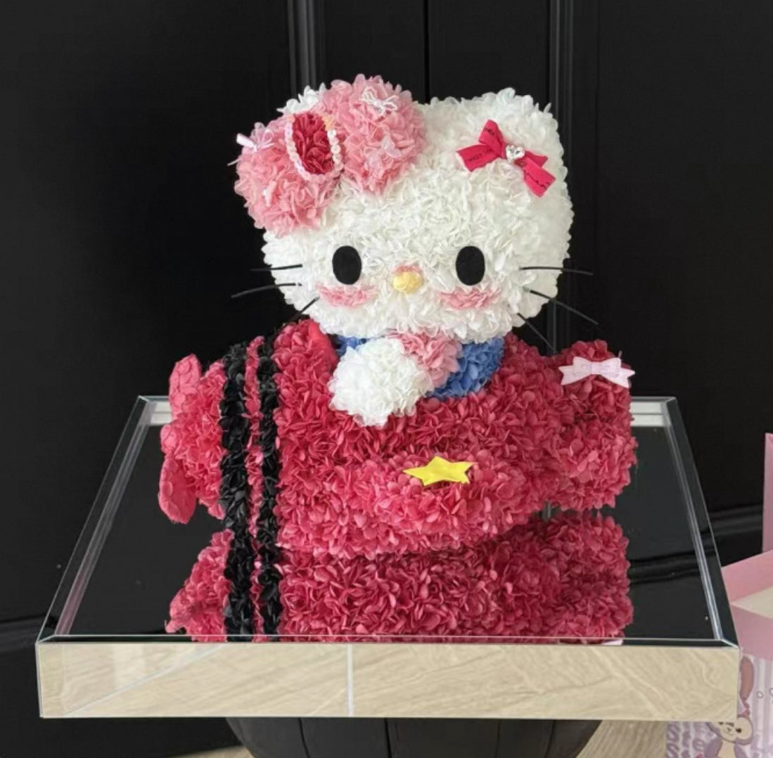 Hello Kitty 繡球永生花