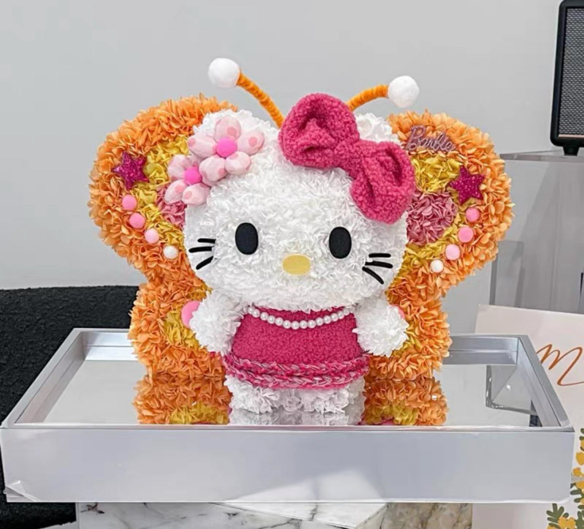 Hello Kitty 繡球永生花