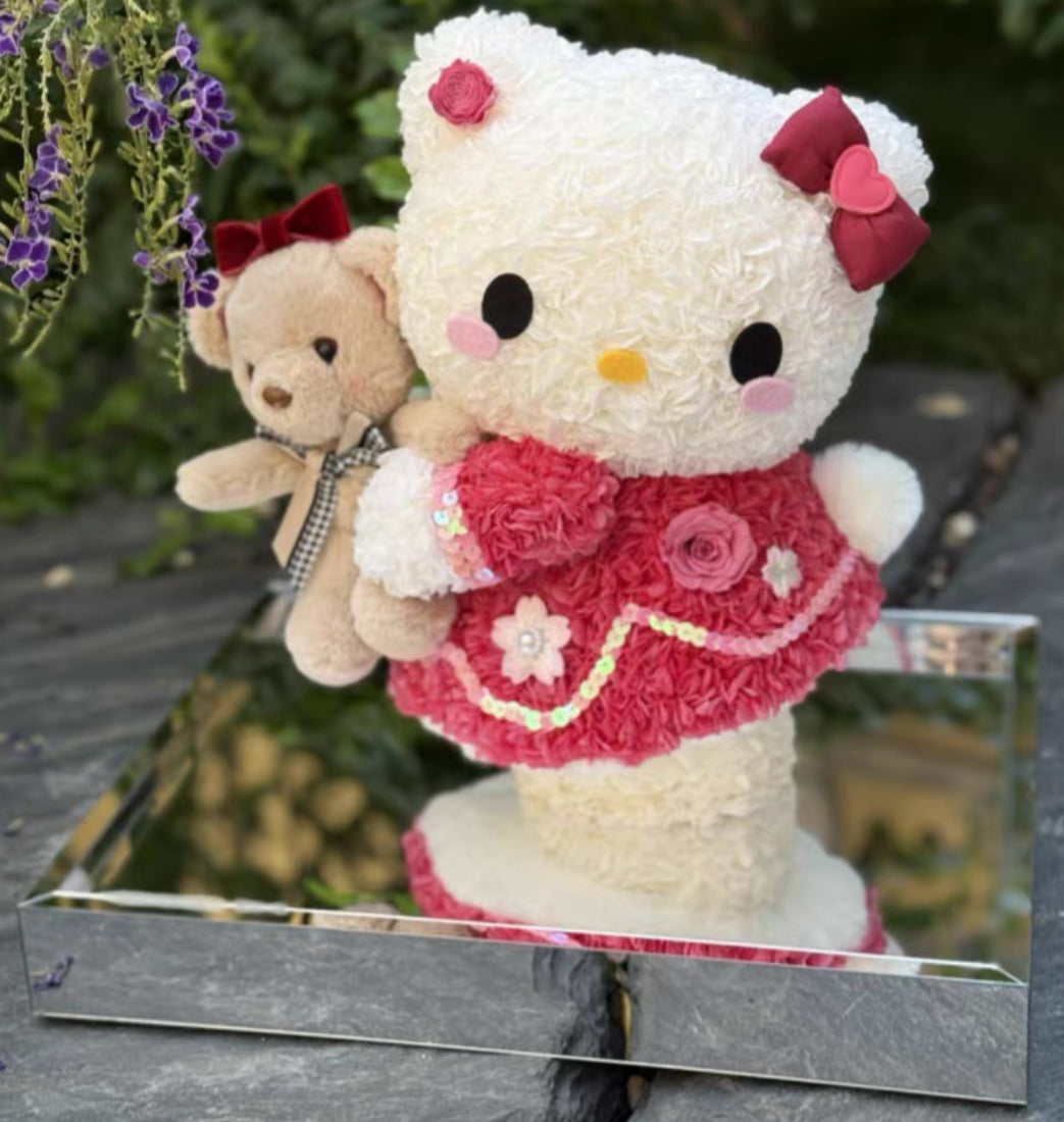 Hello Kitty 繡球永生花