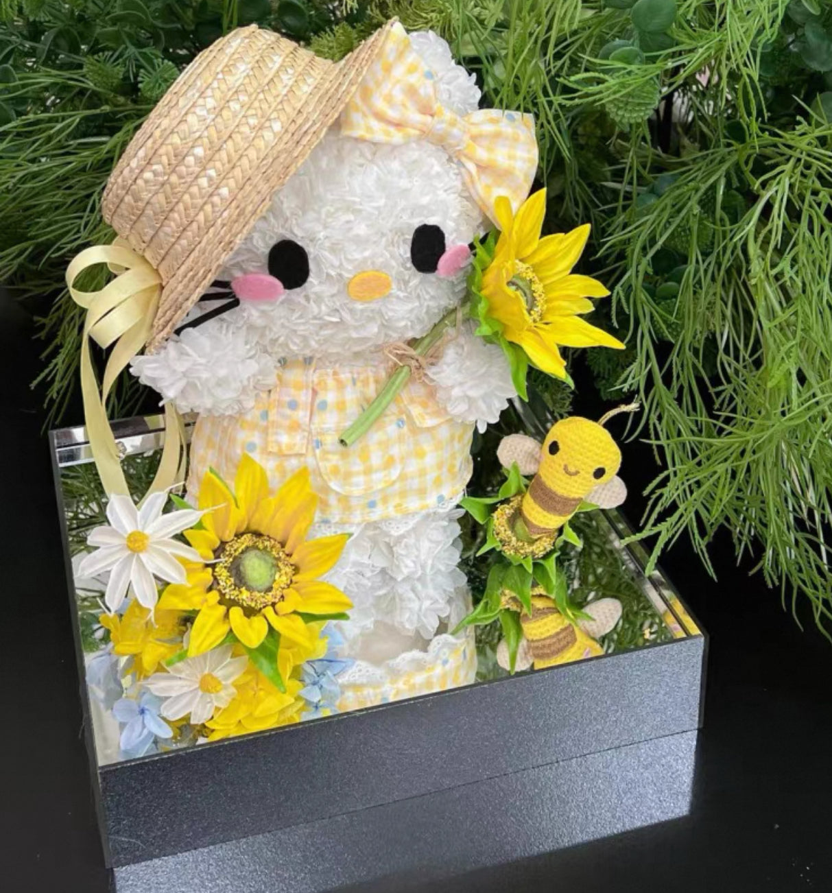 Hello Kitty 繡球永生花