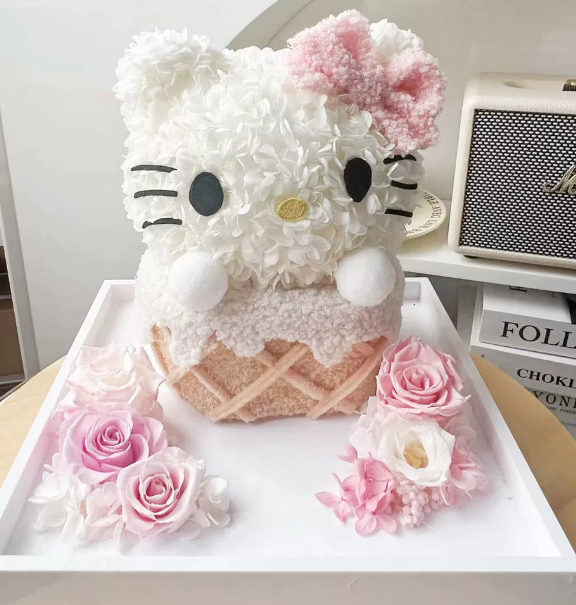 Hello Kitty 繡球永生花
