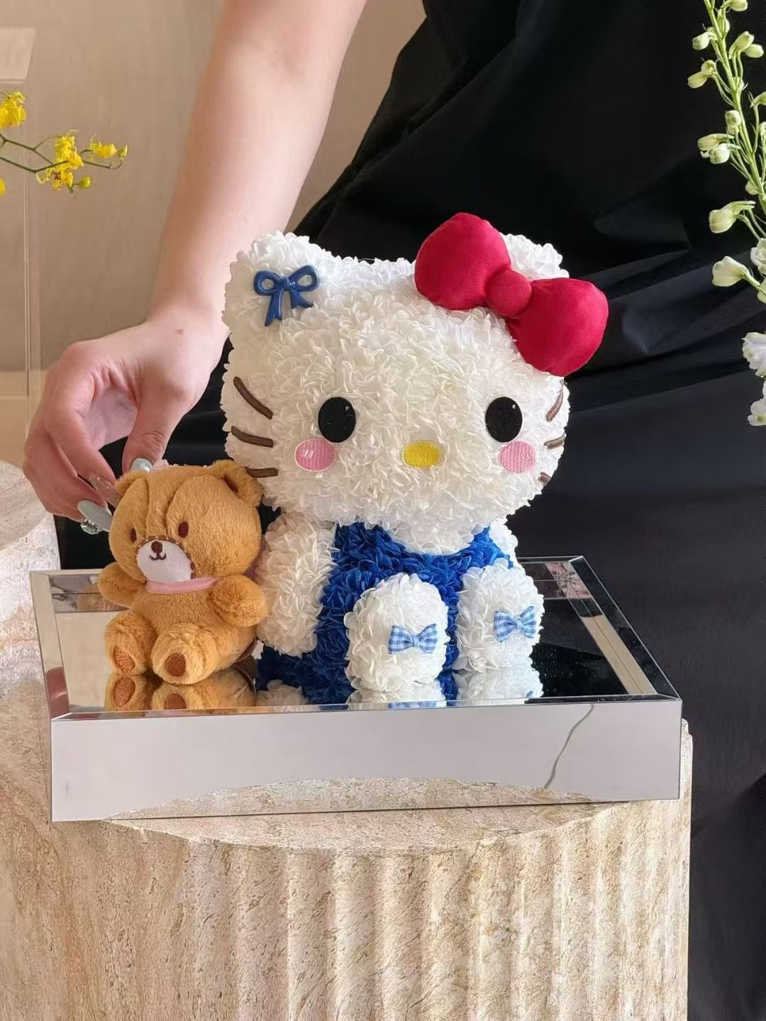 Hello Kitty 繡球永生花