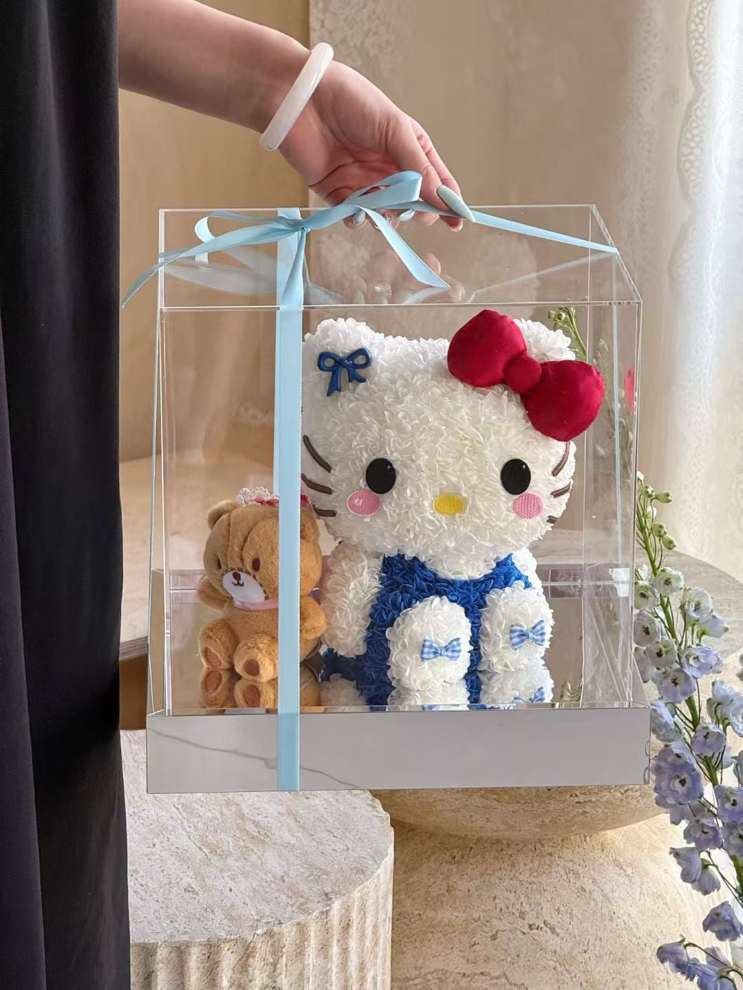 Hello Kitty 繡球永生花