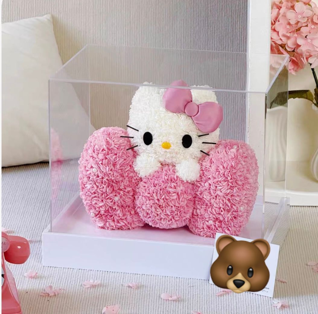 Hello Kitty 繡球永生花
