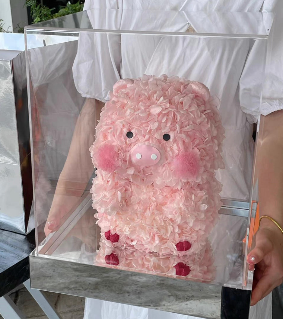 Lulu豬 繡球永生花